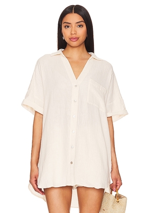 LSPACE Terrazo Tunic in Cream. Size M/L. Also in XL, XS/S.