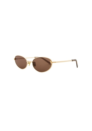 Luv Lou x Whitney Port The Rose Sunglasses in Metallic Gold.