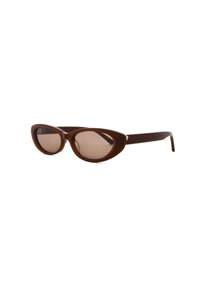 Luv Lou x Whitney Port The Sonny Sunglasses in Cognac.