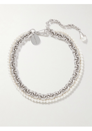 Simone Rocha - Silver-tone Faux Pearl Necklace - One size
