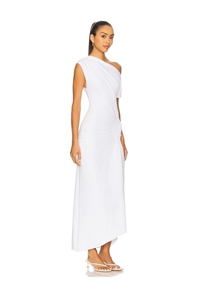 SNDYS Olividae Maxi Dress in White. Size L. Also in M, S, XS, XXL, XXS.