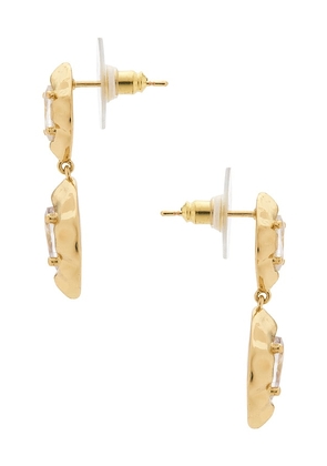 petit moments Lowell Earrings in Metallic Gold.