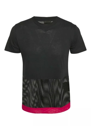 Prada Pre-Owned mesh-insert cotton T-shirt - Blue