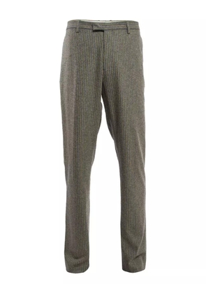 Etro Pre-Owned pinstripe wool-blend trousers - Grey