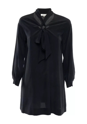 Diane Von Furstenberg Vintage 2024 bow neckline silk dress - Black