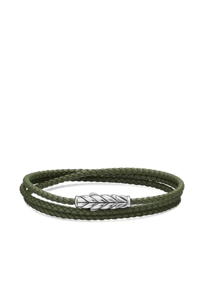 David Yurman sterling silver Chevron Triple Wrap bracelet