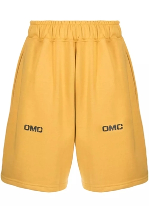 Omc logo-print track shorts - Yellow