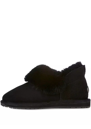 EMU AUSTRALIA sheepskin fur-trimmed slippers - Black