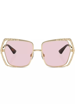 Dolce & Gabbana Eyewear square frame sunglasses - Gold