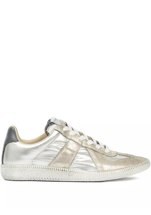 Maison Margiela Metallic leather low-top sneakers - Gold
