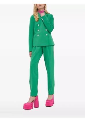 Custommade crystal-embellished double-breasted blazer - Green