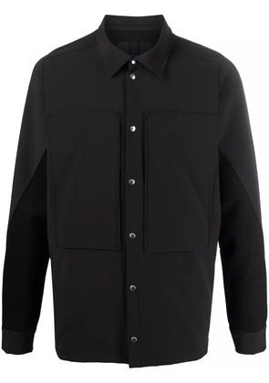 BYBORRE weatherproof panelled overshirt - Black