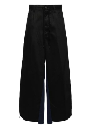 Facetasm contrasting-panel track pants - Black