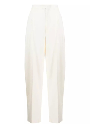 ANOUKI wool-blend wide-leg trousers - White