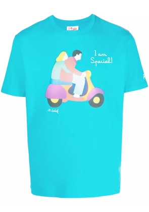 MC2 Saint Barth Vespa Friend cotton T-shirt - Blue