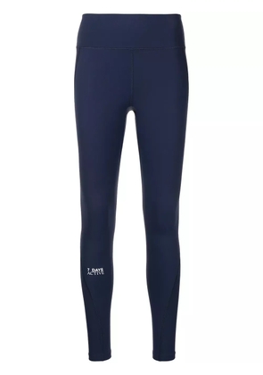 7 DAYS Active logo-print leggings - Blue