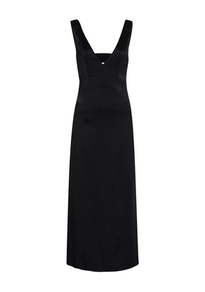 IVY OAK V-neck open-back midi dress - Black