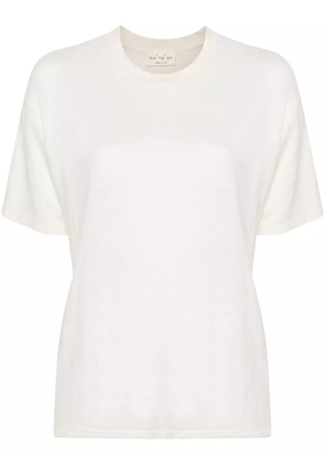 Ma'ry'ya slub-texture T-shirt - Neutrals