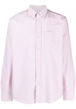 Deperlu pinstripe-pattern cotton shirt - Pink