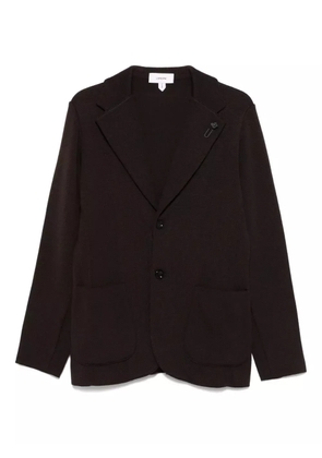 Lardini patch-pocket wool blazer - Brown