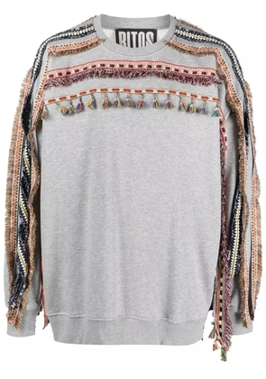 RITOS tassel-detail sweatshirt - Grey