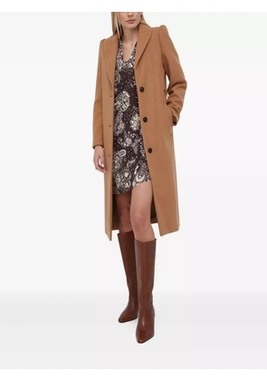 Sisley paisley-print V-neck mini dress - Brown