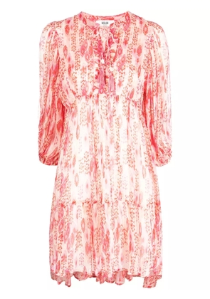 MOLIIN Naia abstract-print mini dress - Red