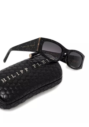 Philipp Plein Eyewear marble-effect sunglasses - Black