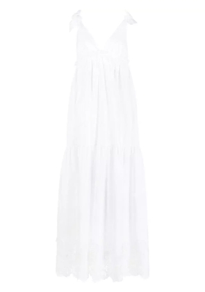 P.A.R.O.S.H. lace-embellished maxi dress - White
