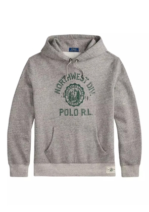 Polo Ralph Lauren graphic-print hoodie - Grey