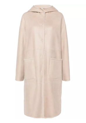 Manzoni 24 leather coat - Neutrals
