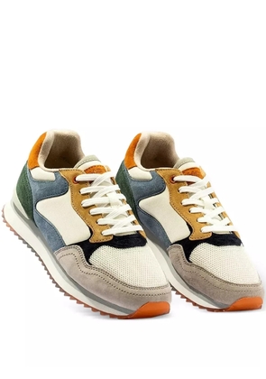 Hoff multi-panelled lace-up sneakers - Neutrals