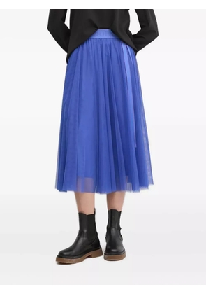 Joop! ribbon-detailed tulle midi skirt - Blue