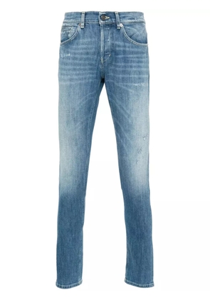 DONDUP logo-plaque distressed jeans - Blue