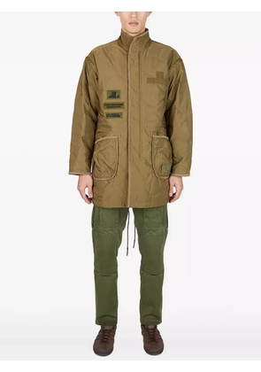 Liberaiders logo-patch coat - Green