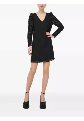 Notes du Nord long-sleeves lace mini day dress - Black