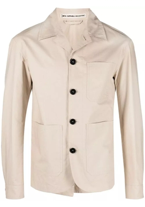 Meta Campania Collective Cuban-collar organic-cotton shirt-jacket - Neutrals