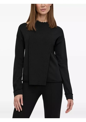 Liviana Conti ribbed-panel sweatshirt - Black