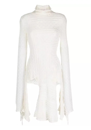 ANOUKI high-neck asymmetric top - White