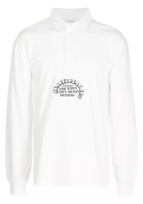 Palmes Heartbreakers Rugby organic cotton polo shirt - White