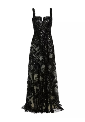 Saiid Kobeisy sequin-embroidered dress - Black