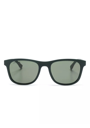 Lacoste logo-engraved square-frame sunglasses - Green