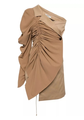 Besfxxk asymmetric blazer mini dress - Neutrals