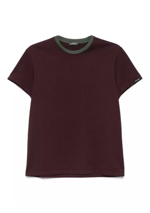 Mugler contrast-collar cotton T-shirt - Red