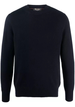 Loro Piana long-sleeve cashmere jumper - Blue