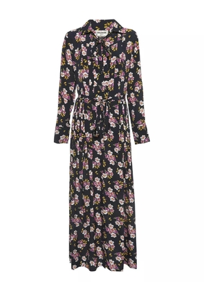 Zadig&Voltaire floral-print pleat-detail maxi dress - Brown
