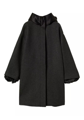 TWINSET hooded single-breasted coat - Black