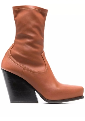 Stella McCartney Cowboy stretch ankle boots - Brown