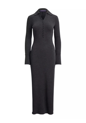 Ralph Lauren Collection button-front flared midi dress - Grey