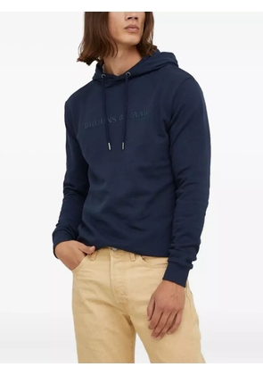 Bruuns Bazaar Bertil logo-print hoodie - Blue